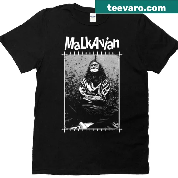 Retro Malkavian T-shirt featuring the clan emblem in a striking design