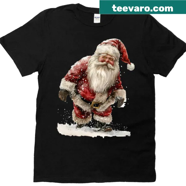 Mischievous Santa T-shirt with playful Santa design