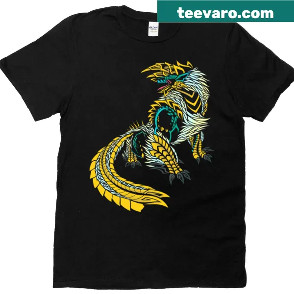Illustration T-shirt featuring the Zinogre from Monster Hunter