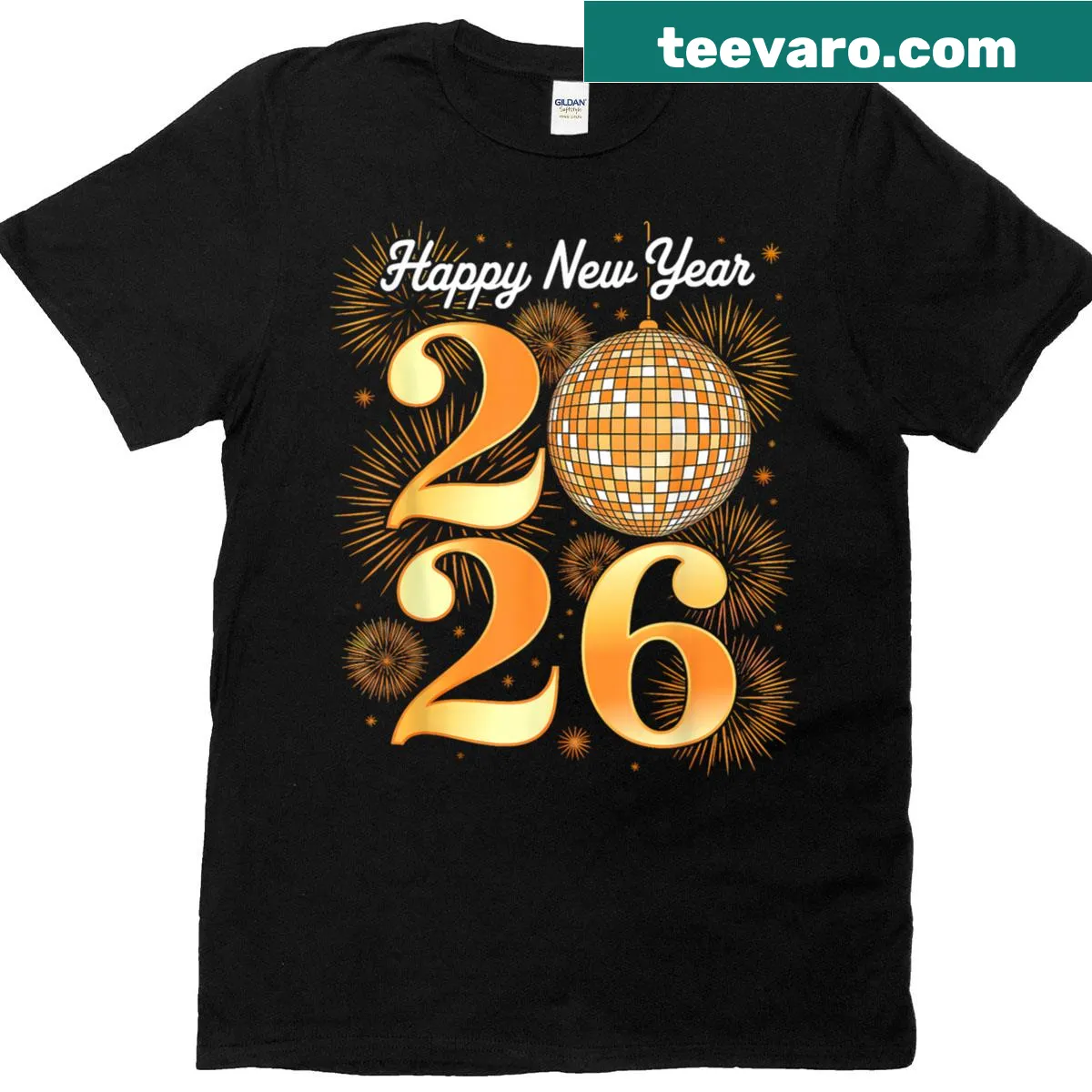 Happy New Year 2026 T-shirt design for family — on a men's t-shirt