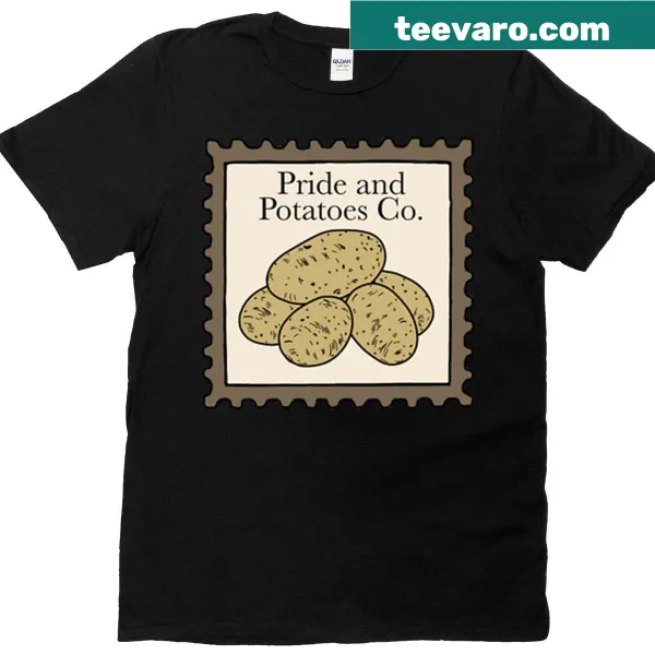 Funny t-shirt with the phrase Pride And Potatoes