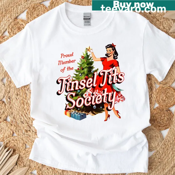 Cheeky holiday-themed T-shirt with humorous text for women