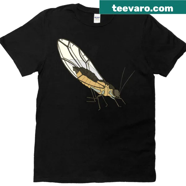Illustration of Psyllid Trioza Erytreae on a T-shirt