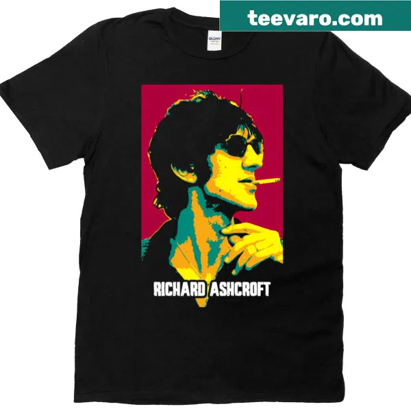 Vintage-style Richard Ashcroft T-shirt with retro text