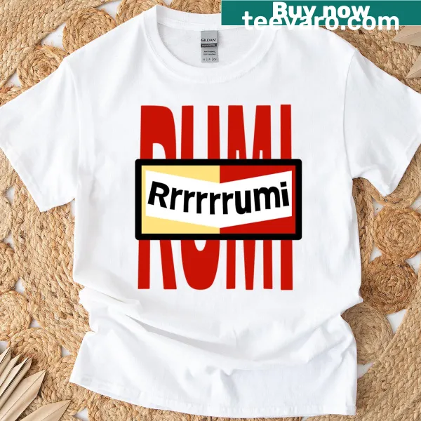 Nametag style t-shirt inspired by Rumi's writings