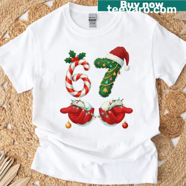 Funny Santa Claus Christmas graphic T-shirt