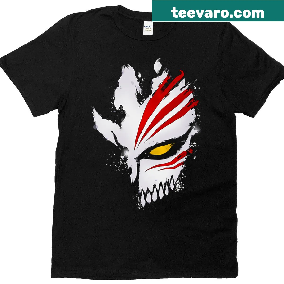 T-shirt featuring a playful Ichigo illustration in a scribbled style — on a men's t-shirt