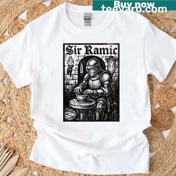 Funny pottery-themed typography T-shirt for dads