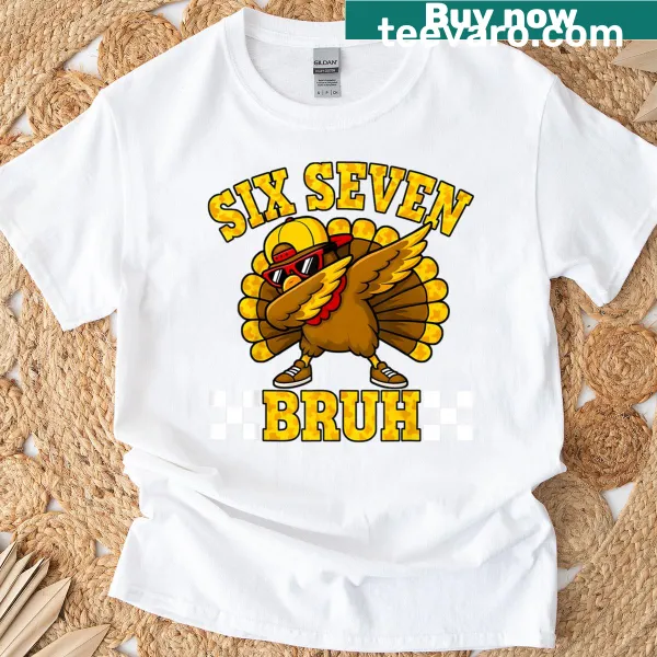 Funny Thanksgiving t-shirt with a dabbing turkey graphic