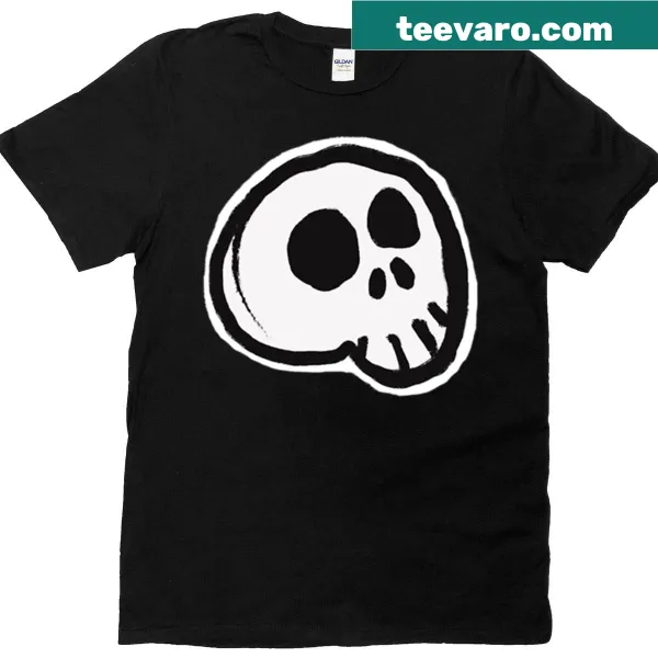 Bold skull graphic on a spooky T-shirt