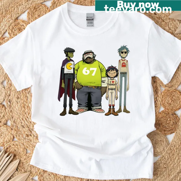 Nostalgic T-shirt featuring a graphic tribute to classic rock music
