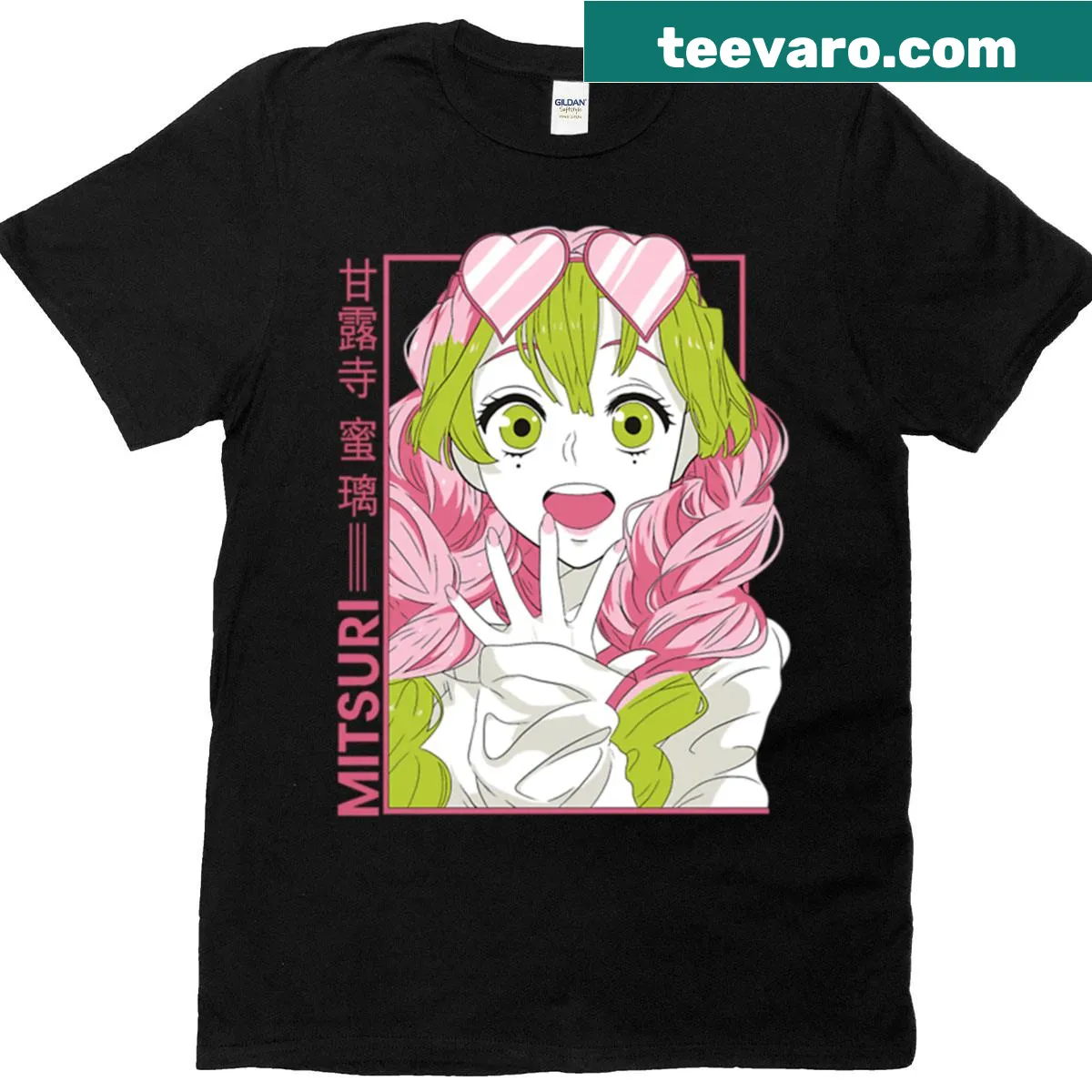 Gentle slayer character illustration on a unique T-shirt — on a men's t-shirt