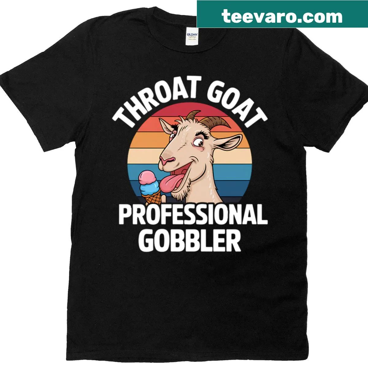Edgy retro graphic T-shirt with a provocative phrase — on a men's t-shirt