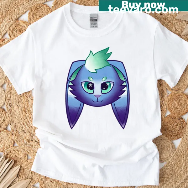 Cartoon design featuring Vinny the Vincian Bun on a cute T-shirt