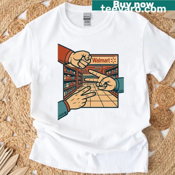 Funny Rock Paper Scissors graphic on a casual t-shirt