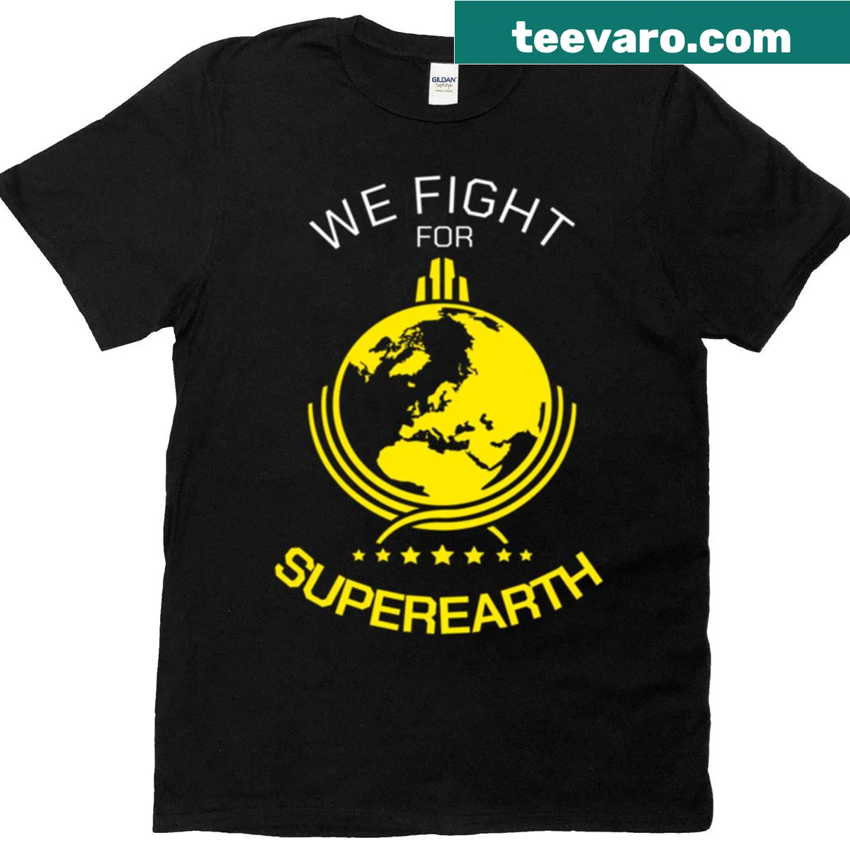 T-shirt with a slogan advocating for environmental protection — on a men's t-shirt