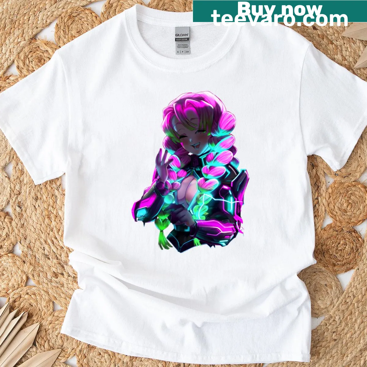 Inspirational phrase about love and strength on T-shirt. — on a men's t-shirt