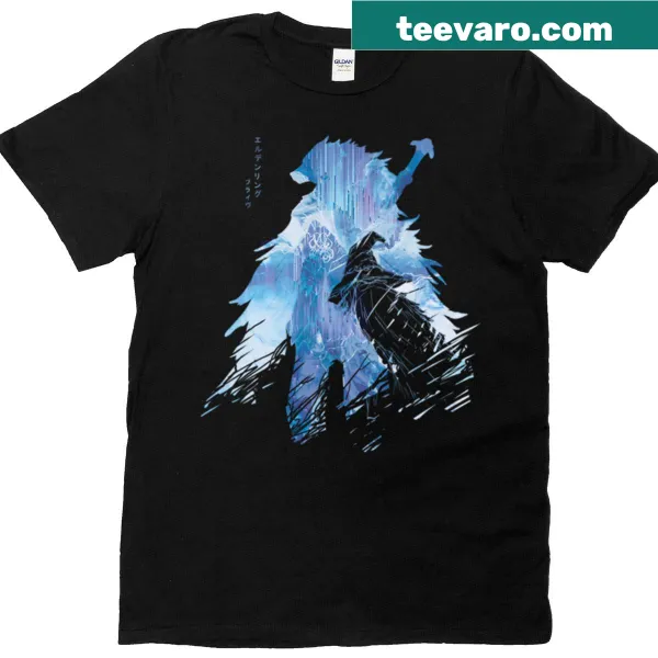 Illustrative T-shirt featuring Blaidd and Ranni from fantasy lore