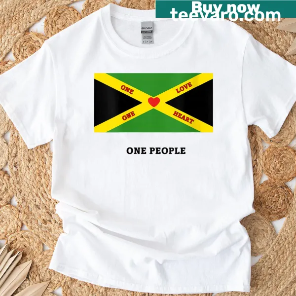 T-shirt featuring the phrase 'I Love Jamaica.'