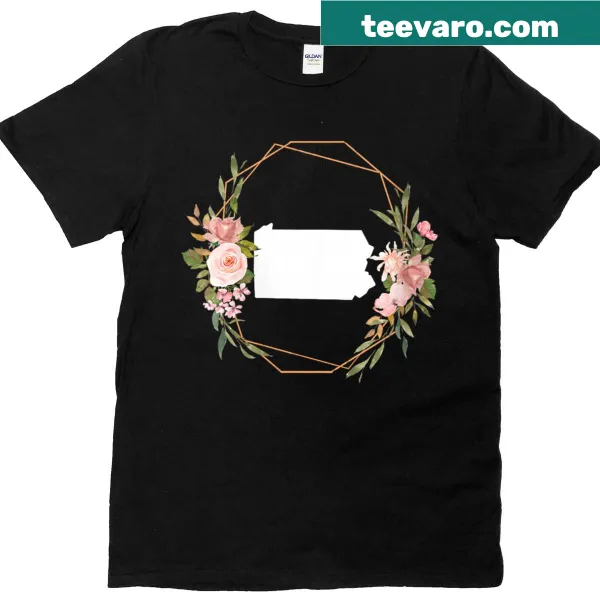 Pennsylvania cities printed t-shirt for women
