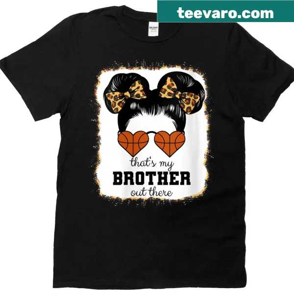 Supportive t-shirt for basketball siblings