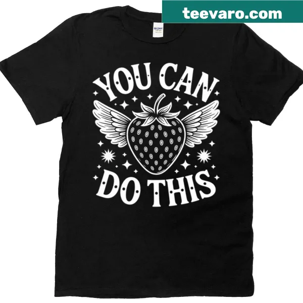 Inspirational T-shirt featuring 'You Can Do This' and Celeste character