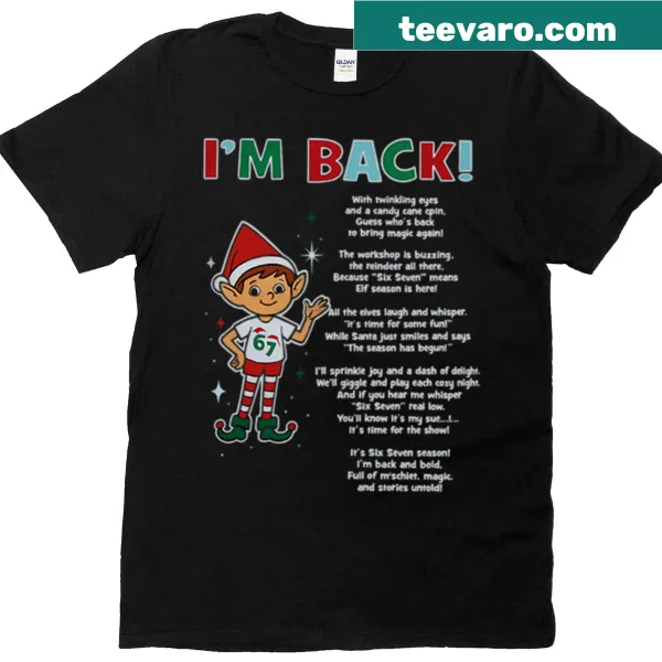 Cute Christmas elf doll t-shirt with accompanying poem