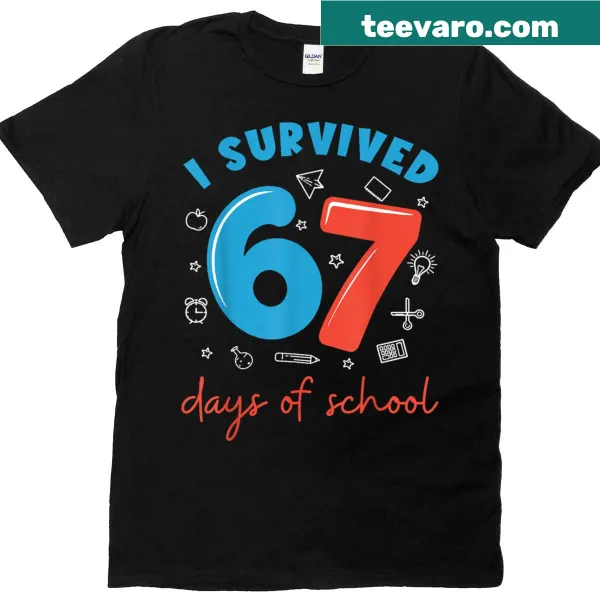 Funny teacher t-shirt with a meme about 6 and 7.