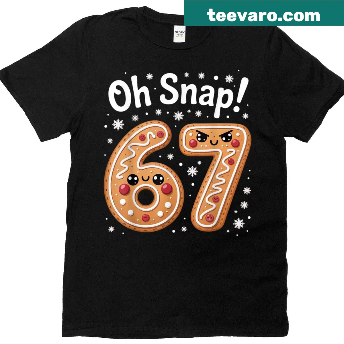 Humorous Christmas T-shirt featuring gingerbread man and meme text — on a men's t-shirt
