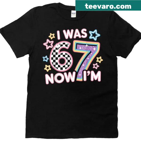 Funny birthday t-shirt for kids celebrating turning 7 with a retro design.