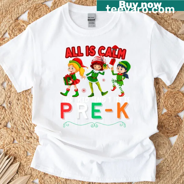 Playful teaching T-shirt featuring humorous Pre-K saying