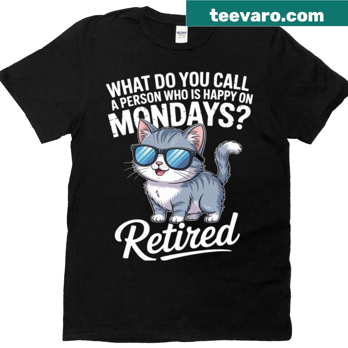 Sentimental shirt for retired cat lovers — on a men's t-shirt