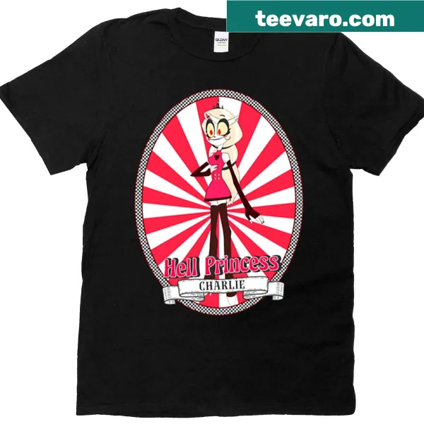 T-shirt featuring whimsical illustration of Charlie Morningstar