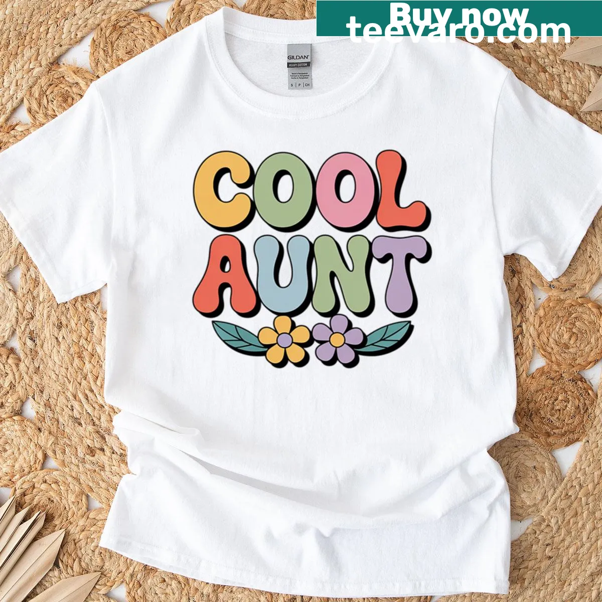 Vintage floral design with the phrase from niece to aunt — on a men's t-shirt