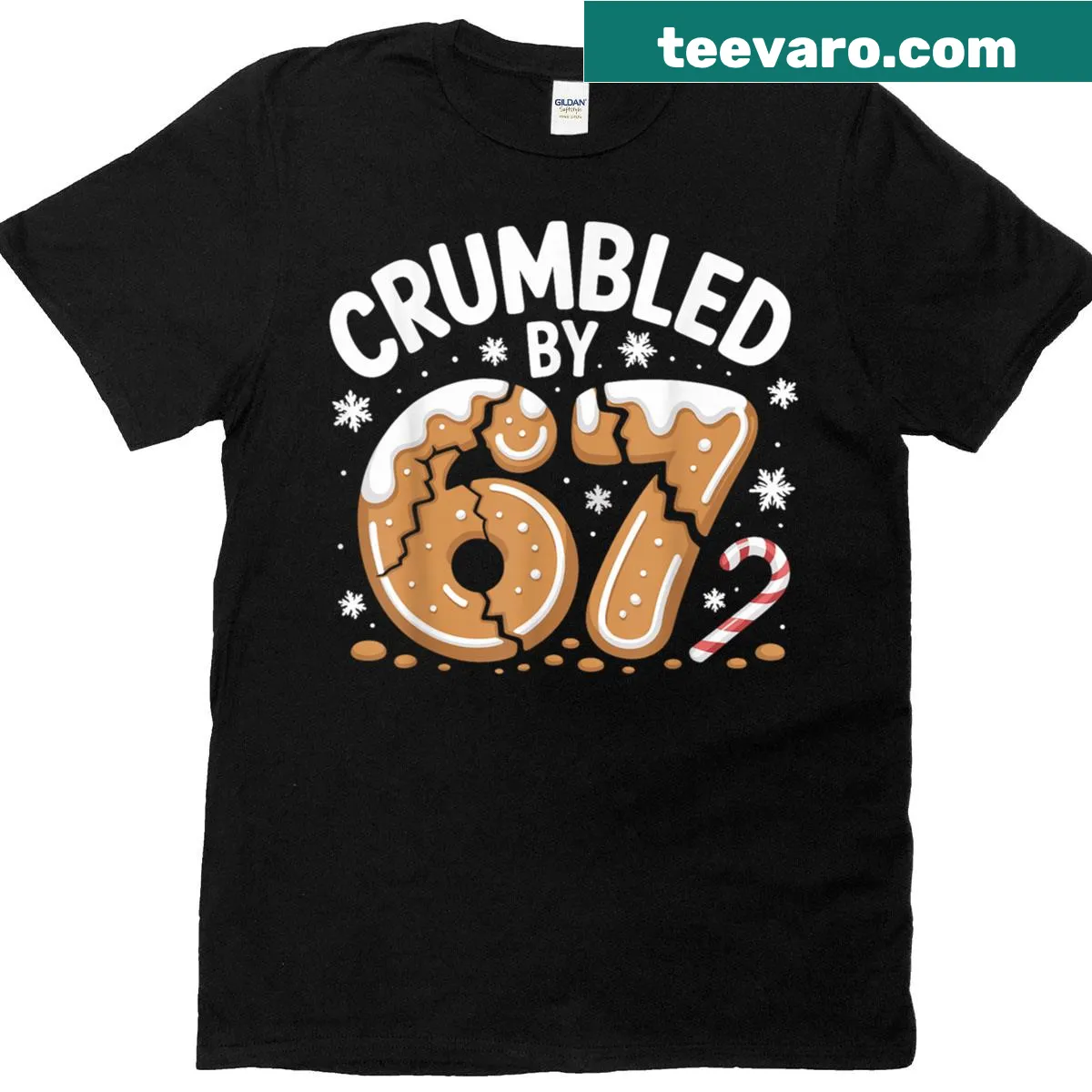 Christmas gingerbread meme graphic on a humorous holiday t-shirt — on a men's t-shirt