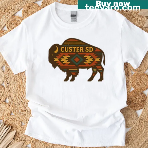 Illustration of Custer South Dakota landmarks