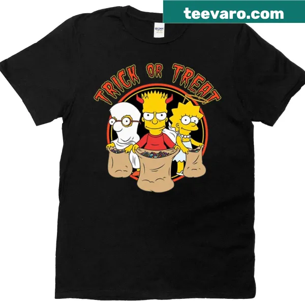 Cute Trick or Treat t-shirt with a playful Halloween illustration