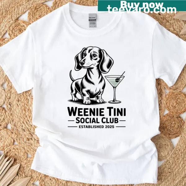 Playful dachshund illustration with cocktail glass design for dog lovers