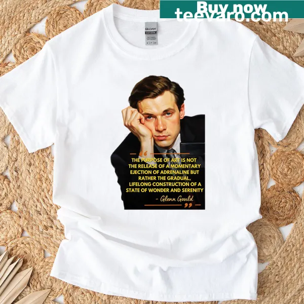 T-shirt featuring Glenn Gould painted effect graphic