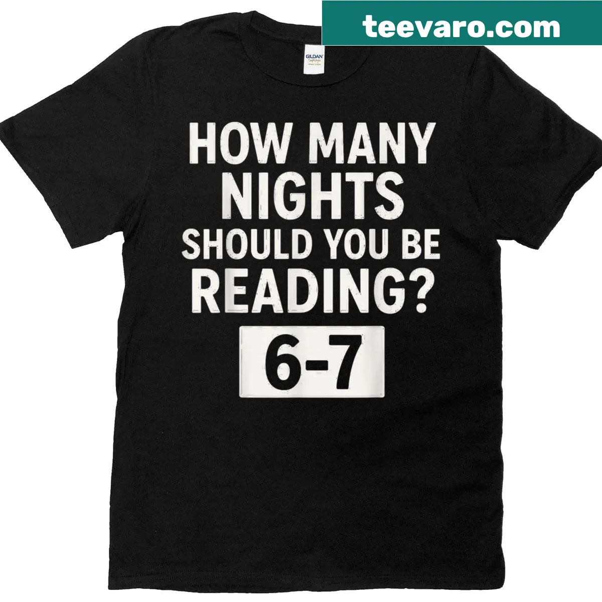 Funny teacher T-shirt about reading nights — on a men's t-shirt