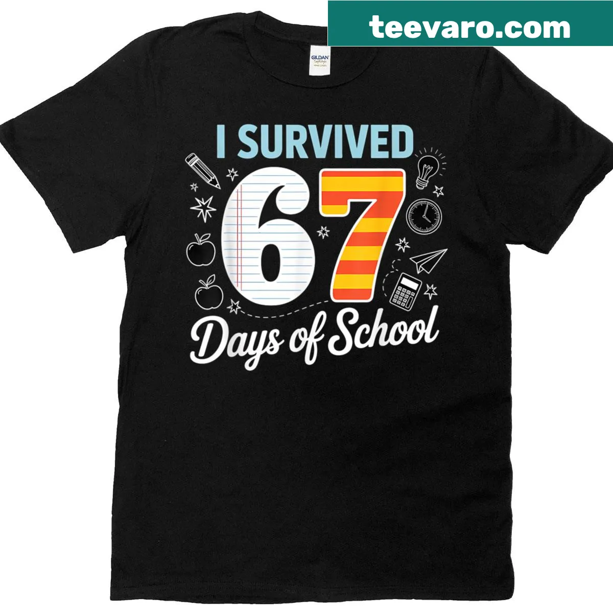 Student t-shirt featuring humorous class paper survival text — on a men's t-shirt