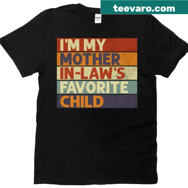Funny retro T-shirt declaring favorite child status with playful design