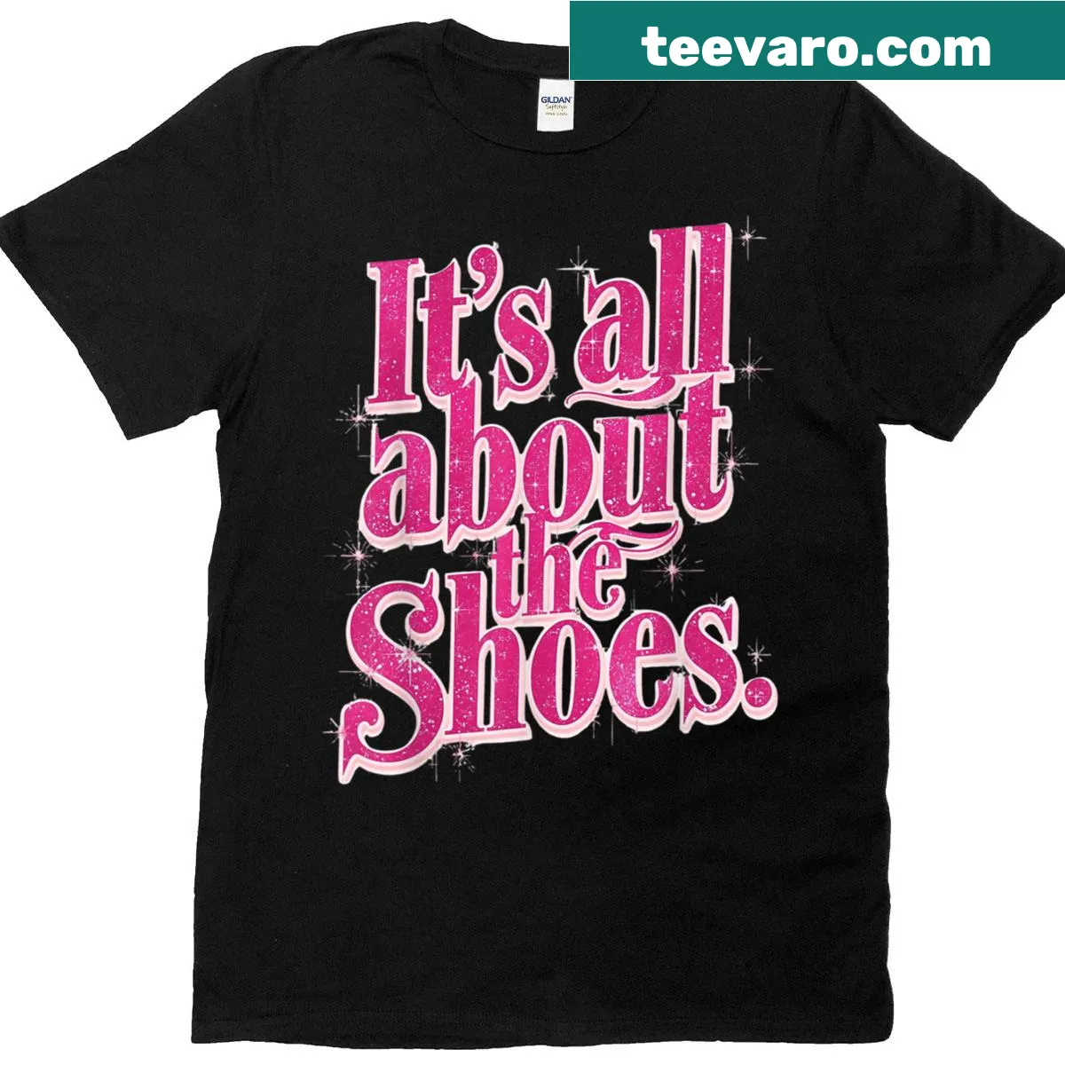 Text design celebrating shoes and confidence — on a men's t-shirt