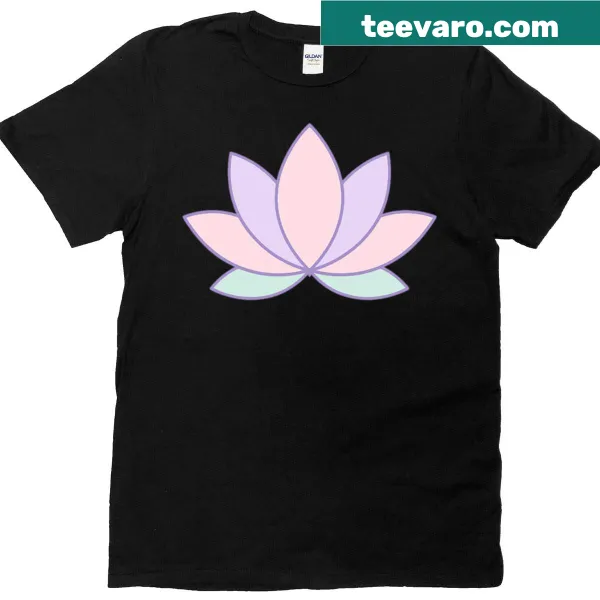 Mindful lotus flower T-shirt illustration