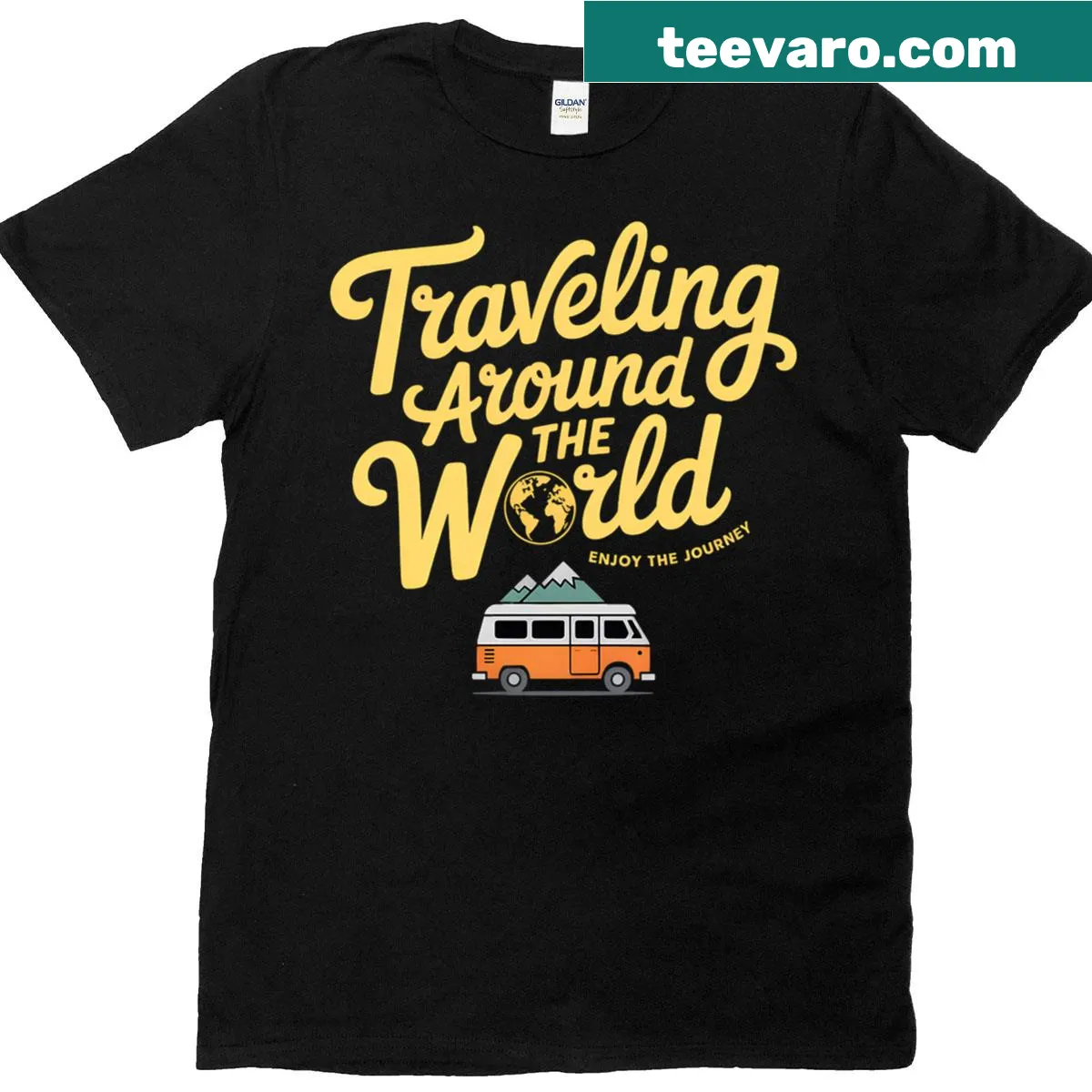 Elegant Lovers T-shirt with a romantic graphic — on a men's t-shirt