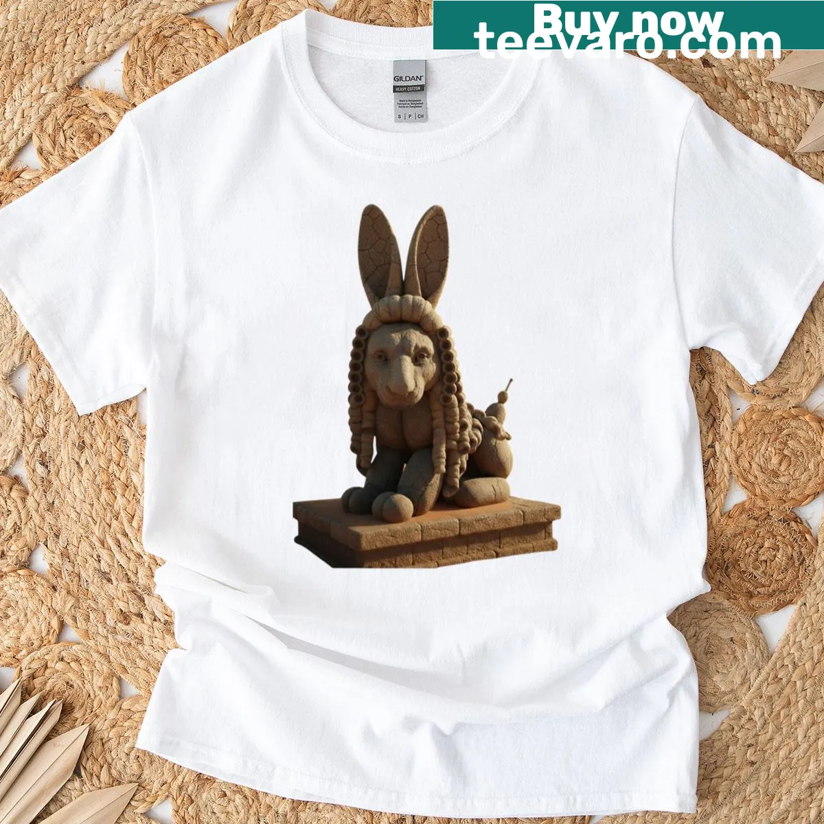 T-shirt featuring an illustration of a sphinx, symbolizing ancient Egypt — on a men's t-shirt