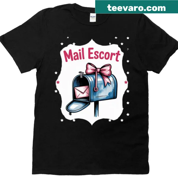 Mail Carrier Mom T-shirt with playful typography