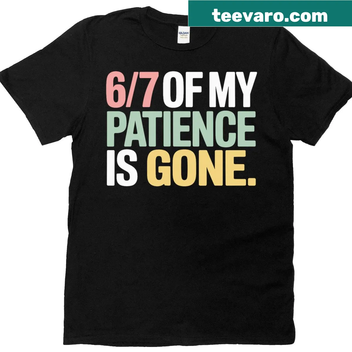 Funny T-shirt with the Math 67 meme design for students — on a men's t-shirt