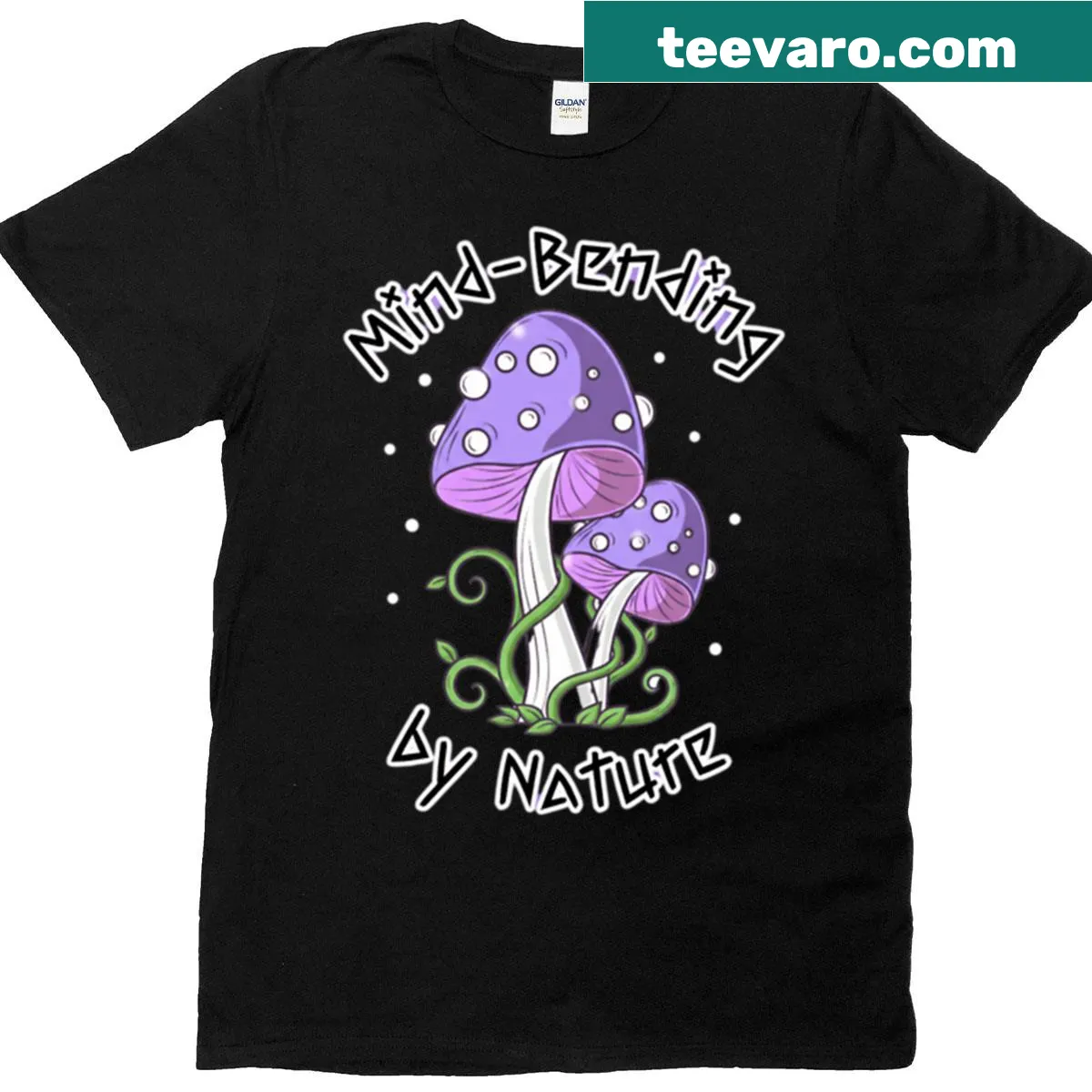 Mind Bending graphic t-shirt with abstract design — on a men's t-shirt
