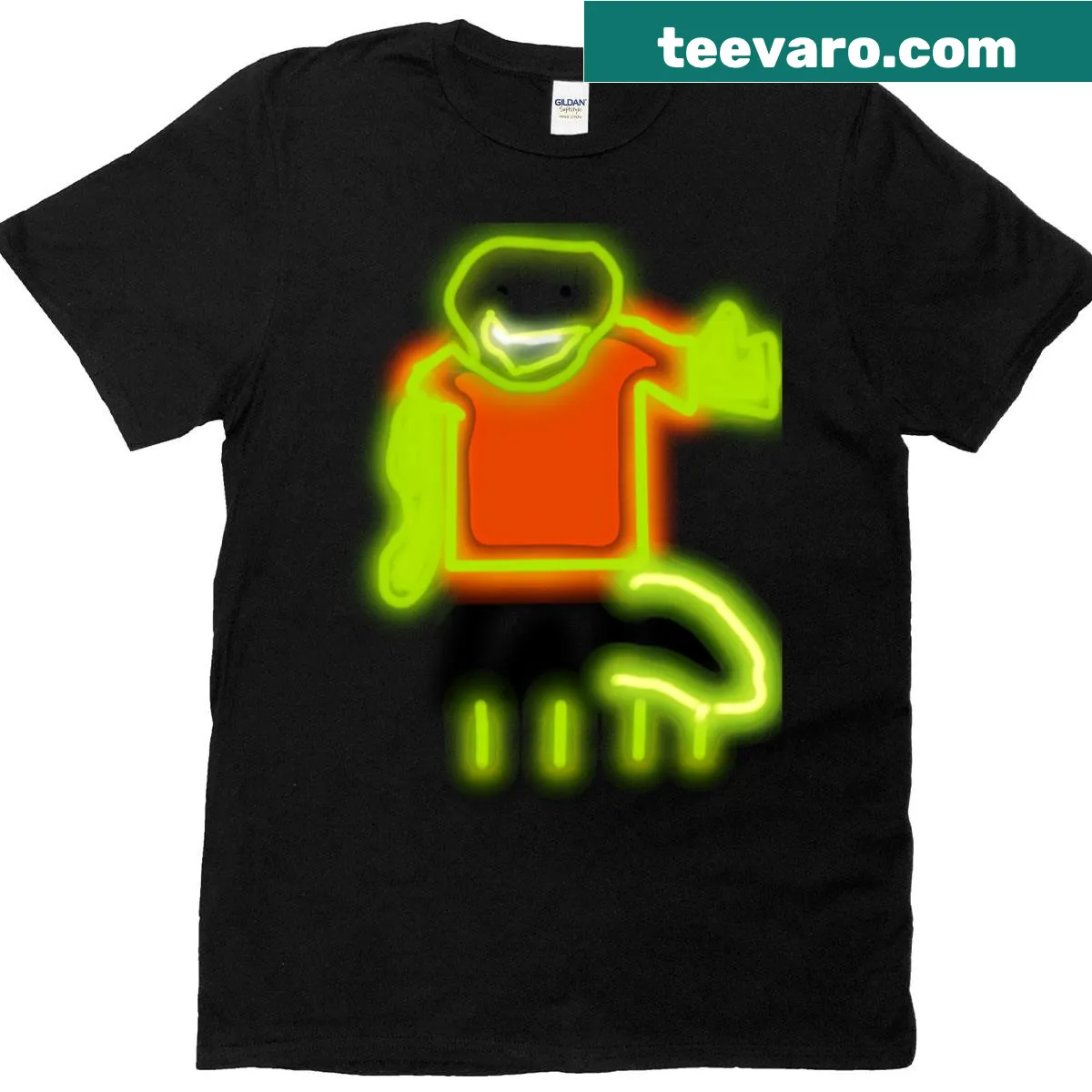 Graphic of a Nemarluk green ant on a T-shirt. — on a men's t-shirt